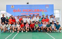 Công đoàn Trường Đại học Sao Đỏ tổ chức giải Pickleball cán bộ viên chức