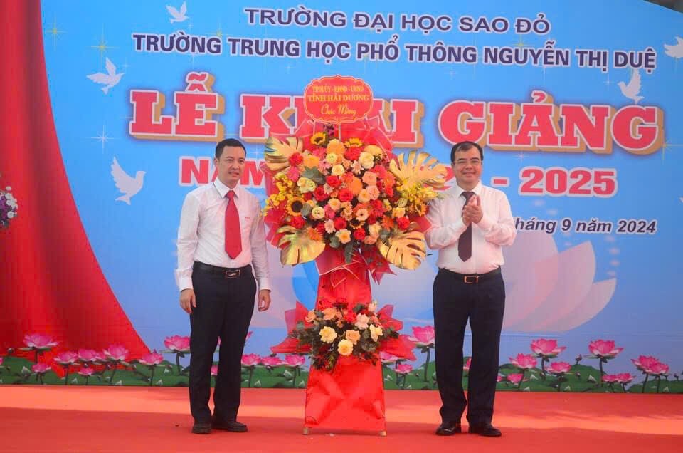 Trường THPT Nguyễn Thị Duệ tổ chức lễ khai giảng năm học mới 2024